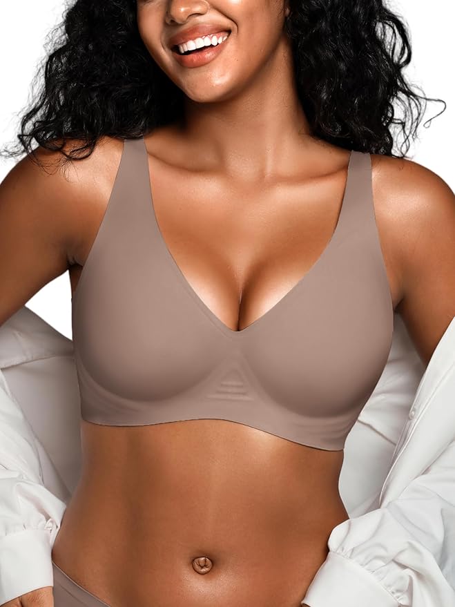 SEAMLESS DEEP V PUSH-UP WIRELESS BRA
