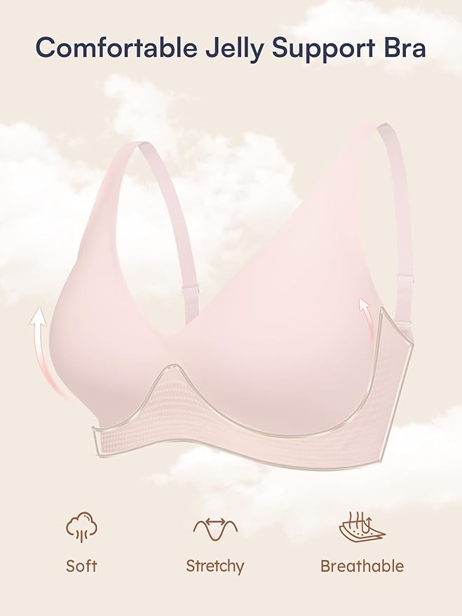 SEAMLESS DEEP V PUSH-UP WIRELESS BRA