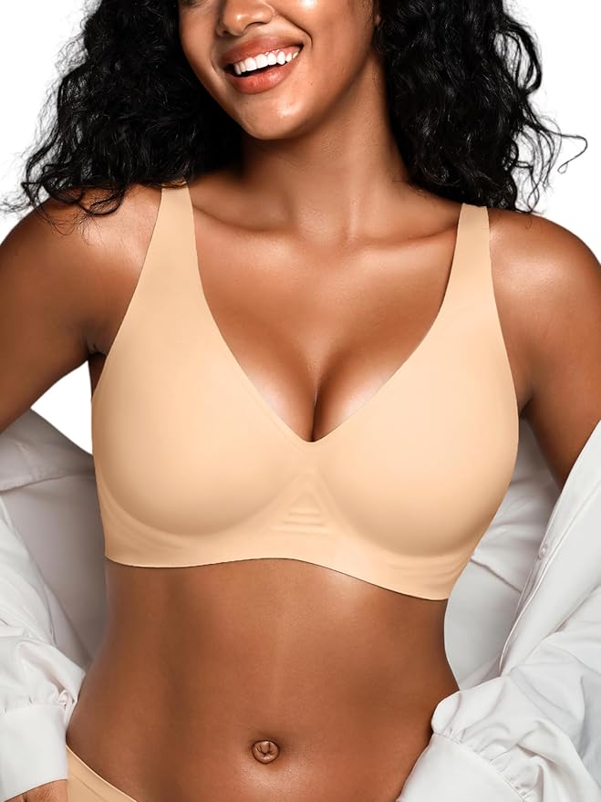 SEAMLESS DEEP V PUSH-UP WIRELESS BRA